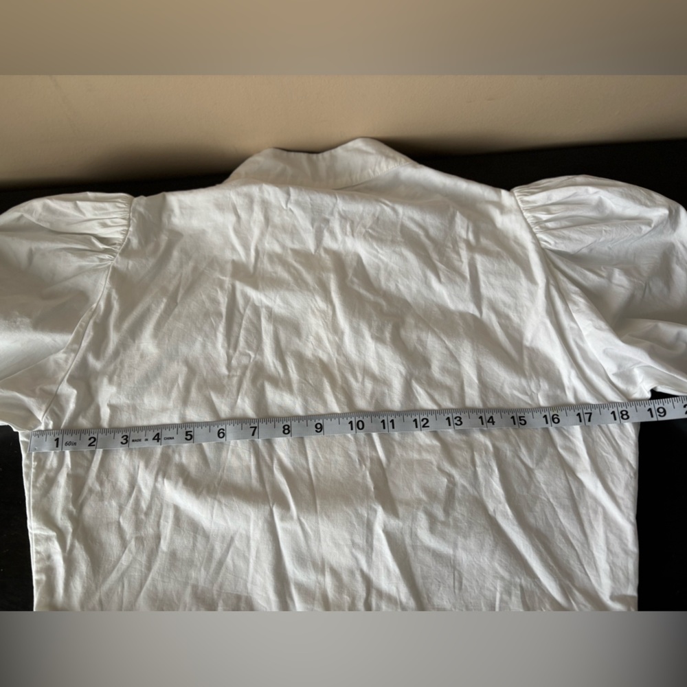 NWOT Batsheva 6 Grace Blouse White 
Victorian Cottagecore Prairie Lace Poplin - Picture 9 of 11
